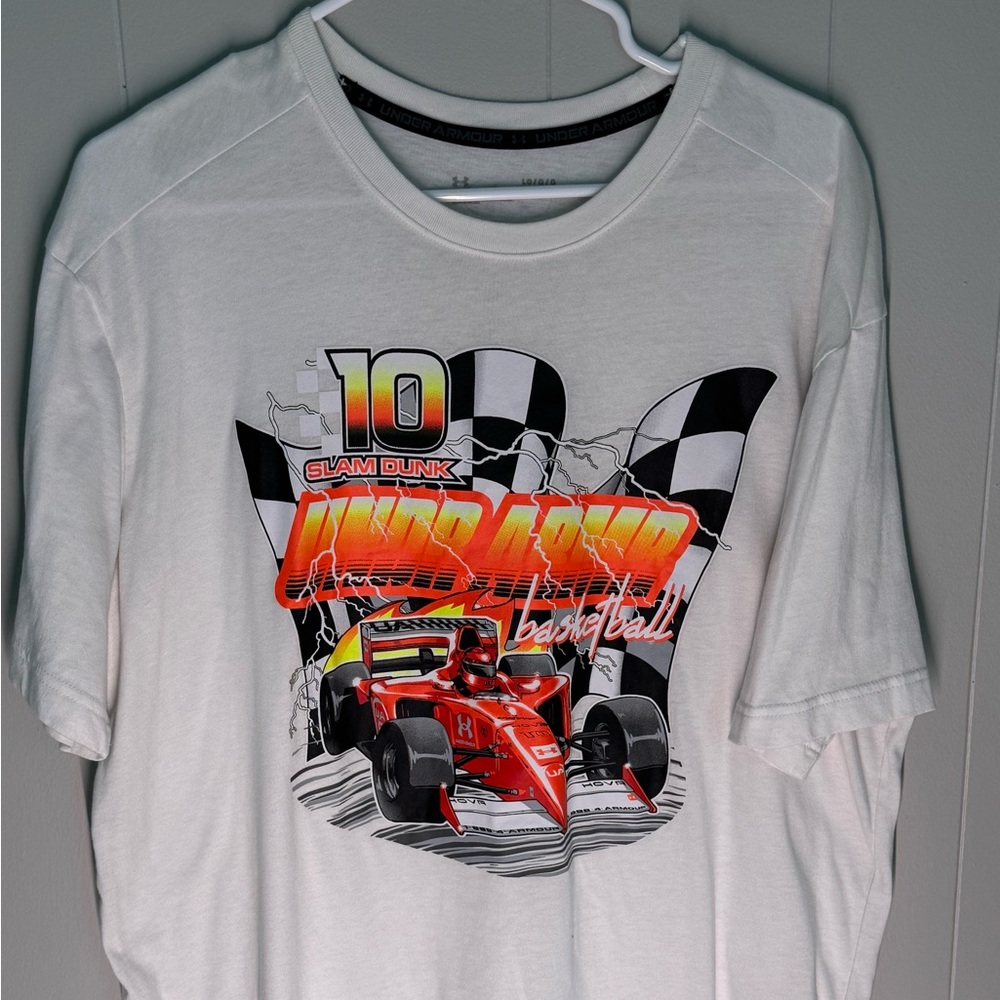 Nascar Under Armour Men's Hoops Slam Dunk Basketball Racing T Shirt LG